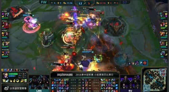 2016msi����������С����FW vs G2ս��_lol2016msi����������FW vs G2ͼ��ս��