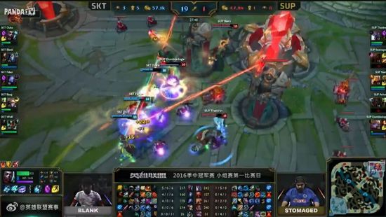 2016msi����������5��4��SKT vs SUP_lol2016msi����������SKT vs SUPͼ��ս��