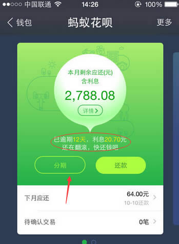 支付宝蚂蚁花呗分期还款利息如何算？_手机软件指南