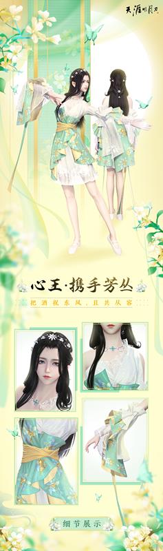 天涯明月刀心王携手芳丛套装图文展示_天涯明月刀心王携手芳丛套装如何