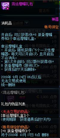 DNF鸿运强化增幅礼包内容奖励_DNF鸿运强化增幅礼包获得方法