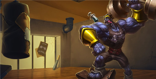 LOL健美教练 蒙多皮肤特效_LOL健美教练 蒙多如何获得