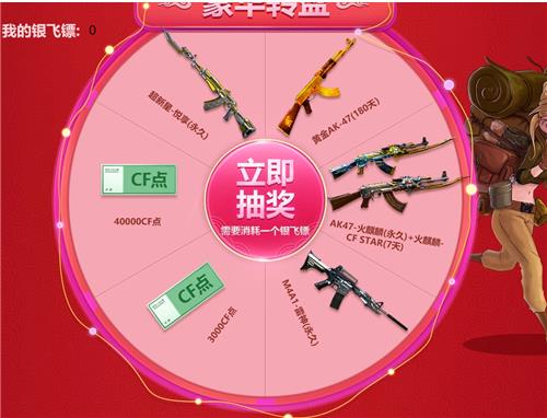 CF绝对不亏的幸运转盘活动地址_CF绝对不亏的幸运转盘活动内容奖励