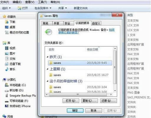 �ҵ�����saves��ǰ�汾