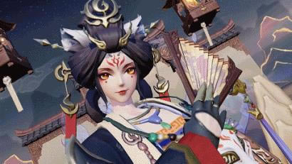 决战平安京手游玉藻前灯影戏梦系列皮肤梦覆重楼展示_决战平安京手游玉藻前时装梦覆重楼怎么样