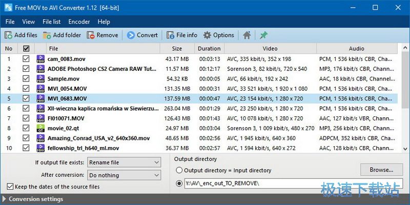 免费MOV转AVI转换器下载_Pazera Free MOV to AVI Converter 1.12 中文免费版