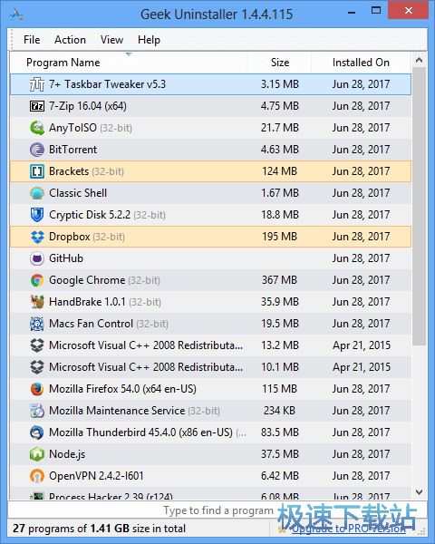 ����ж��������_Geek Uninstaller(��������ж�ع���) 1.4.5.133 ���ļ���