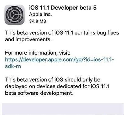 iOS11.2 beta5�̼���ʽ������