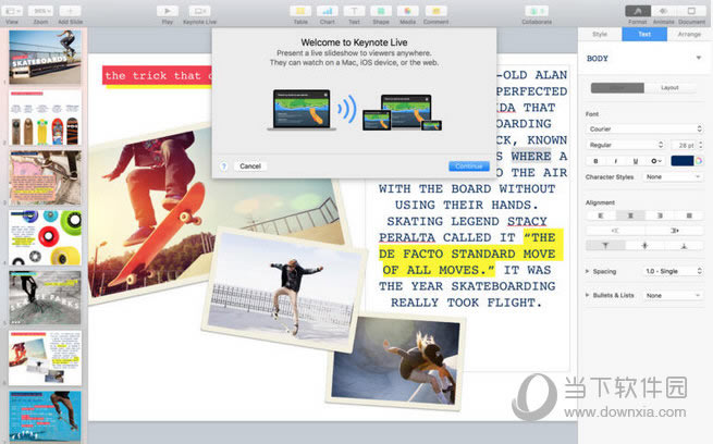 Keynote��ô��д�����ı�