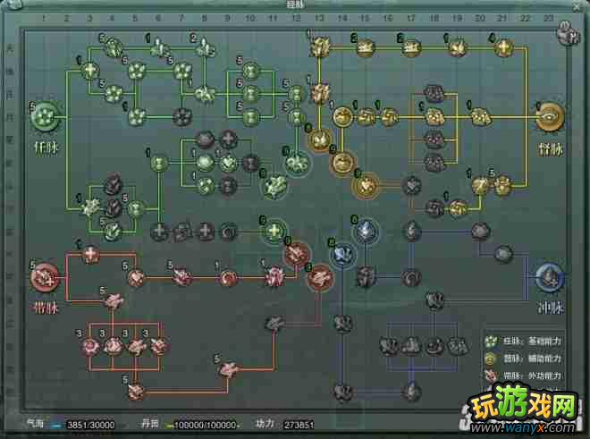 《剑侠情缘3》藏剑0W满基础经脉加点方法